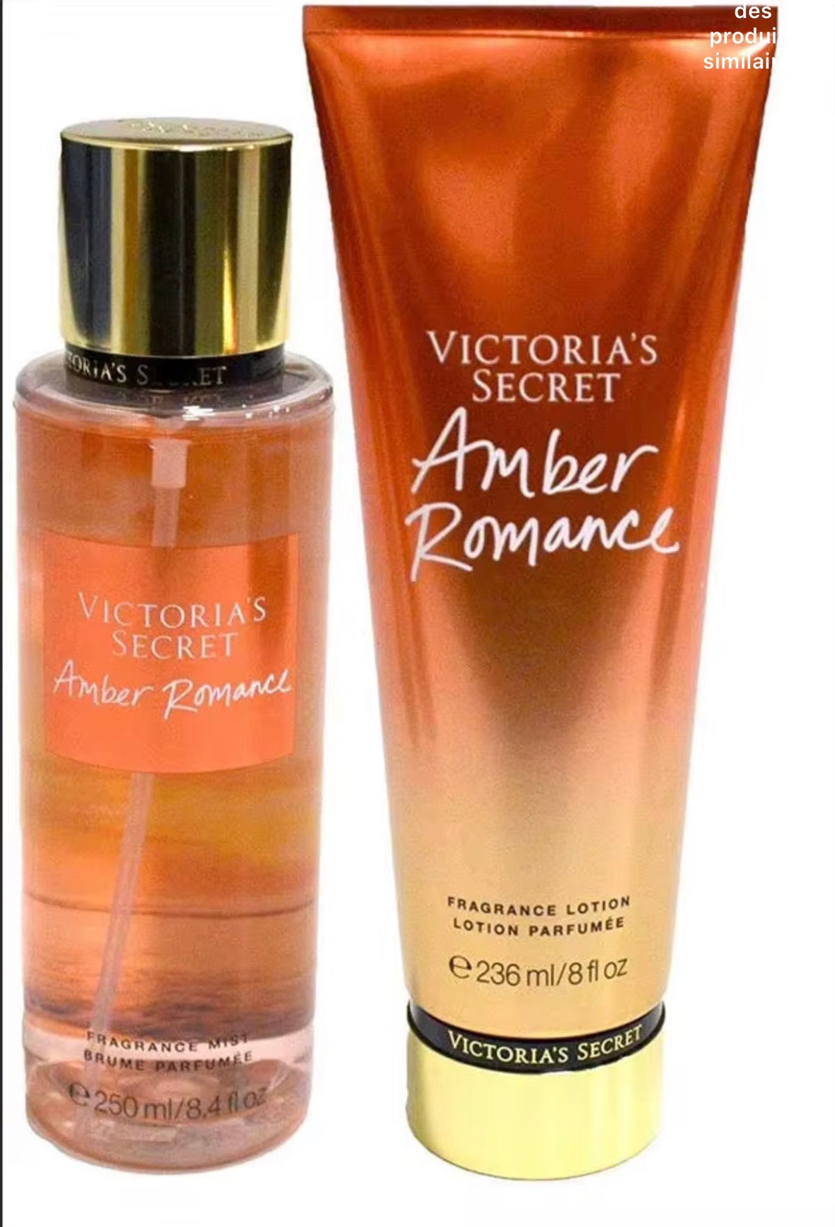 Victoria’s Secret – Amber Romance (Brume + Lotion) – Duo Parfumé